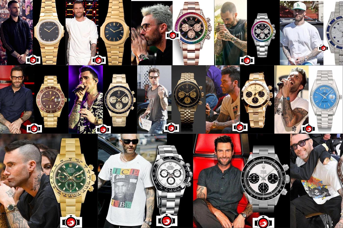 Discovering Adam Levine's Impressive Watch Collection: A Mix of Patek Philippe and Rolex
